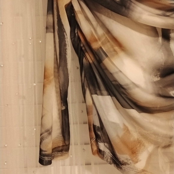 Worthington Women's Smoke Drape Neck Blouse, Size: L, NWT - Picture 7 of 9